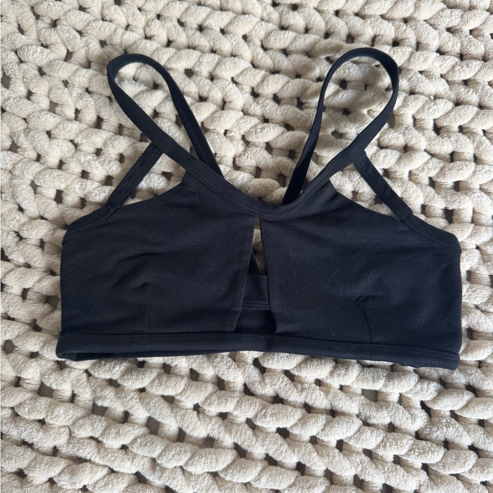 Bombshell Sportswear Black Cutout Sports Bra